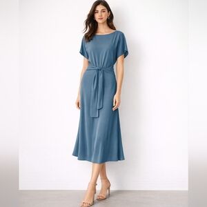 Ann Taylor Smocked Back Flare Dress - Size 4